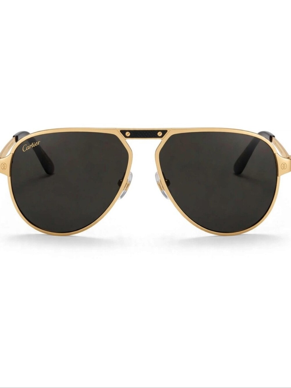 Cartier Gold Frame Sunglasses with Dark Lenses